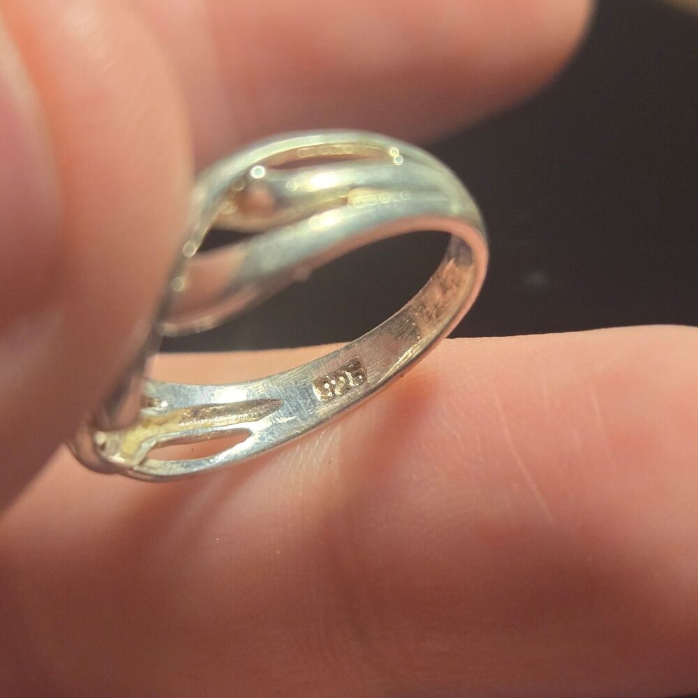Sterling Silver Open Weave Ring Size 6 - Picture 5 of 9